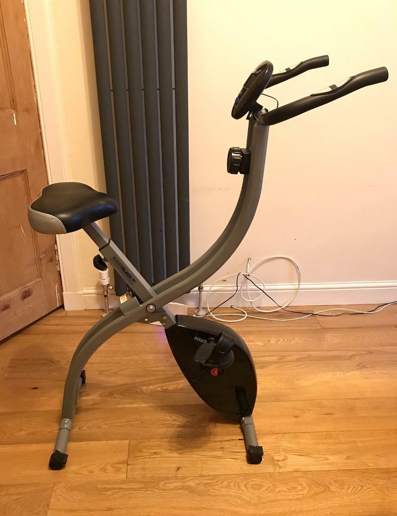 roger black folding magnetic exercise bike